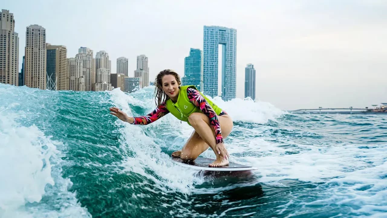 Wakesurfing from Dubai Marina — photo 1